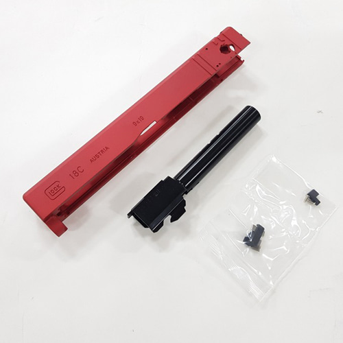 TH/Detonator Glock 18C Slide set For Marui Red