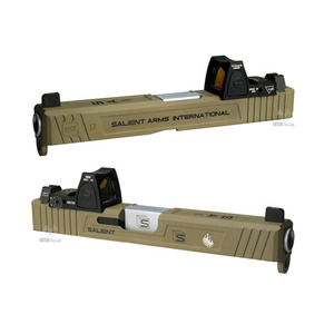 Gun Modify SAI RMR Slide Set for Marui G17/G18C Gas Pistol ( FDE /Gold )